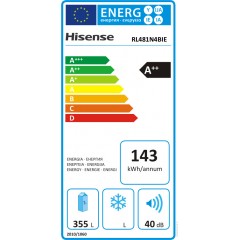Hisense RL481N4BIE Μονόπορτο Ψυγείο συντήρηση